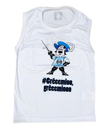 Camiseta Infantil Grêmio Regata Mascote Oficial