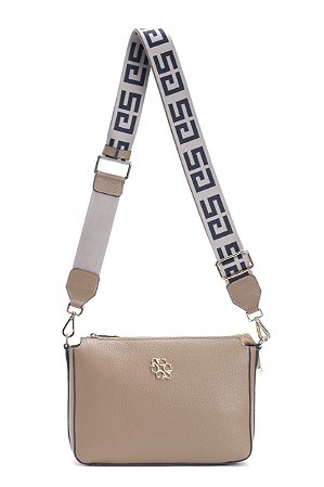 BOLSA COURO PEQUENA ESTRUTURADA MARROM CARAMELO SG CÓD-584