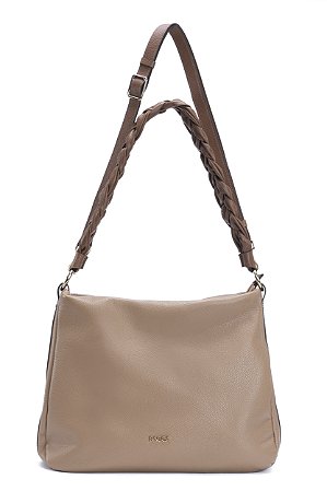 BOLSA COURO HOBO GRANDE MARROM CARAMELO CÓD-591
