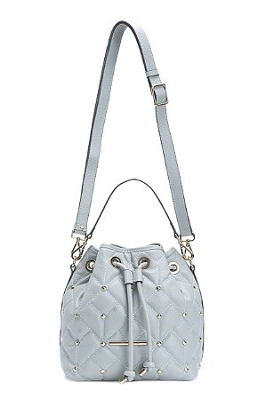 BOLSA COURO BUCKET MÉDIA VERDE MENTA CÓD-587