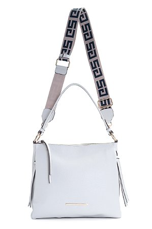BOLSA COURO MÉDIA MACIA BRANCO OFF CÓD-660