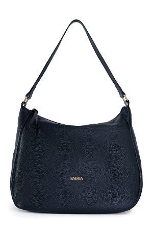 BOLSA COURO GRANDE MACIA PRETO CÓD-680