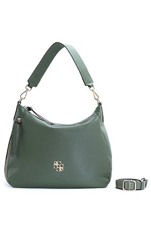 BOLSA COURO GRANDE MACIA VERDE CÓD-595