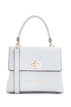 BOLSA COURO MÉDIA ESTRUTURADA BRANCO OFF CÓD-664