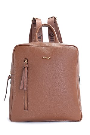 MOCHILA COURO GRANDE MARROM WHISKY CÓD-683