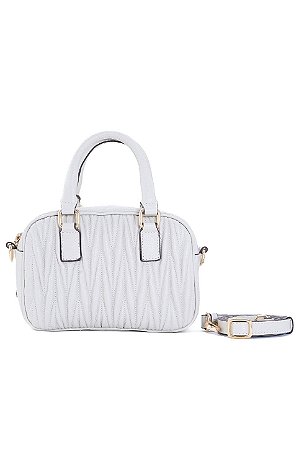 BOLSA EM COURO PEQUENA BRANCO OFF CÓD-804