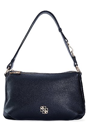 BOLSA EM COURO GRANDE MACIA PRETO CÓD-815