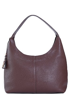 BOLSA EM COURO GRANDE ESTRUTURADA MARROM CAFÉ CÓD-820