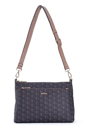 BOLSA EM COURO MÉDIA ESTRUTURADA MONOGRAMA CÓD-817