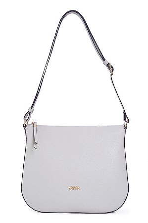 BOLSA EM COURO GRANDE TRANSVERSAL BRANCO OFF CÓD- 823