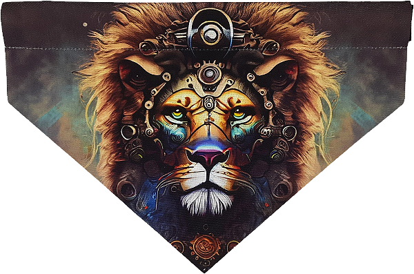 BANDANA PET - LINHA PET STEAM - LEÃO