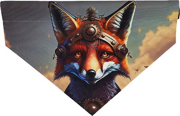 BANDANA PET - LINHA PET STEAM - RAPOSA