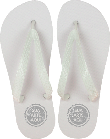CHINELO PARA SUBLIMAÇÃO ADULTO (Branco)