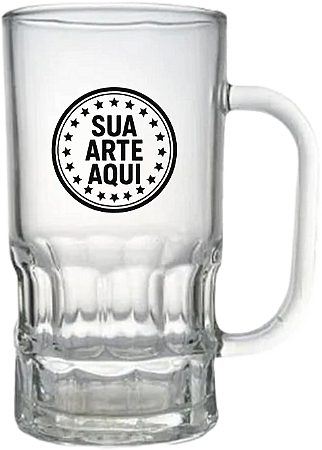 CANECA DE VIDRO CRISTAL - 330ml