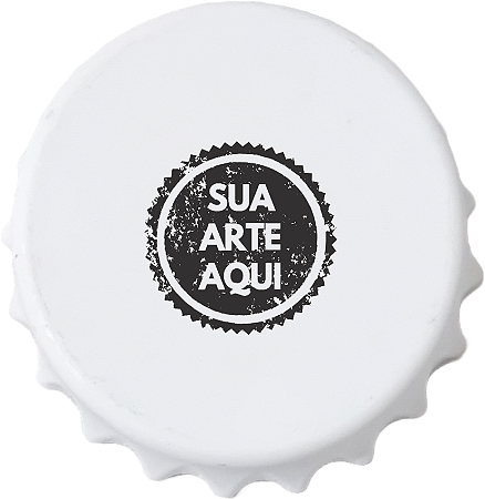 ABRIDOR DE GARRAFA COM ÍMÃ - FORMATO TAMPA DE GARRAFA