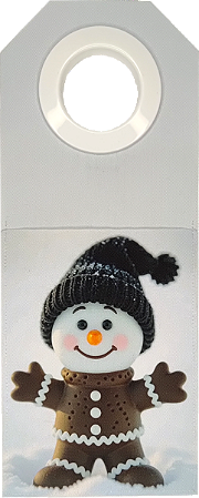 BOLSA PORTA CELULAR - BONECO DE NEVE BISCOITO DE CHOCOLATE