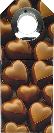 BOLSA PORTA CELULAR - CORAÇÃO DE CHOCOLATE