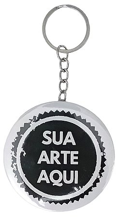 KIT DE 25 CHAVEIROS ABRIDORES DE GARRAFA COM CORRENTE E ARGOLA (58mm)