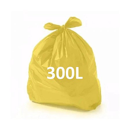 SACO DE LIXO 240/300L 115X120 AMARELO 0,5 PCT C/ 50UN