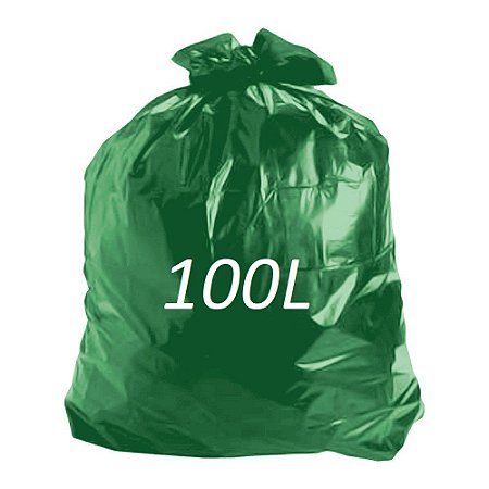 SACO DE LIXO 100L 75X85 VERDE 0,5 PCT C/ 100UN