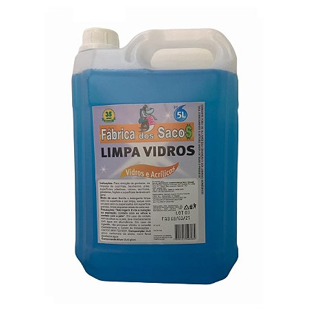 LIMPA VIDROS 5L 1008 - FABRICA DOS SACOS