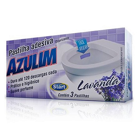 PASTILHA ADESIVA P/ VASO SAN LAVANDA C/ 03 UN - AZULIM