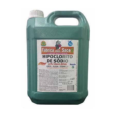 CLORO HIPOCLORITO 12% 1019 - FABRICA DOS SACOS