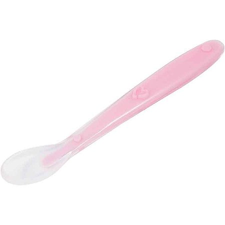 COLHER SILICONE BABY - ROSA