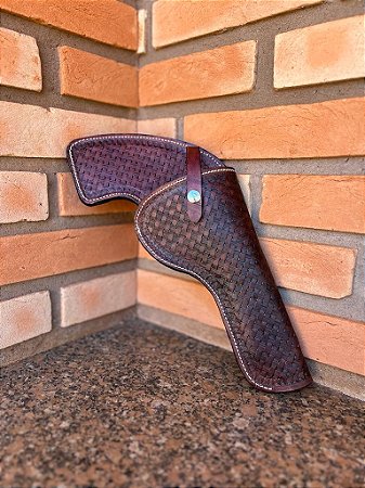 Coldre de Couro para Revólver Artesanal Personalizado Zanin Couros Premium