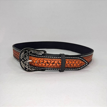 Cinto Balaiado Whisk Borda Preta em Couro Legítimo Premium – Zanin Couros