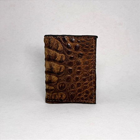 Carteira Vertical em Couro de Jacaré Zanin Couros Premium