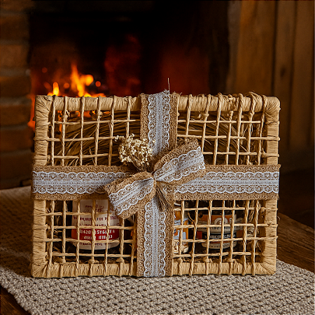 Cesta Rústica de Delícias de Minas Gerais - Um presente que carrega a alma mineira em cada sabor