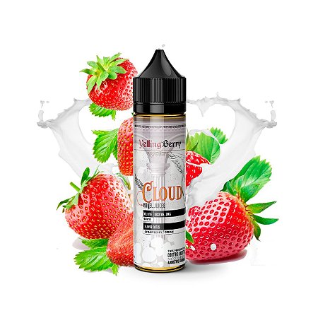 E-líquido YellingBerry Cloud Angel Juices (Morango e Creme)