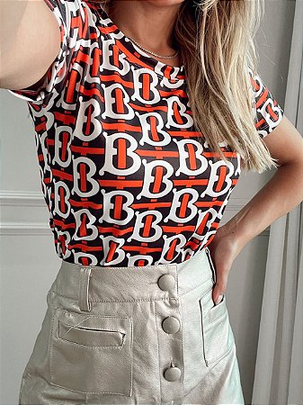 TSHIRT BASIC TL BURBERRY VERMELHO