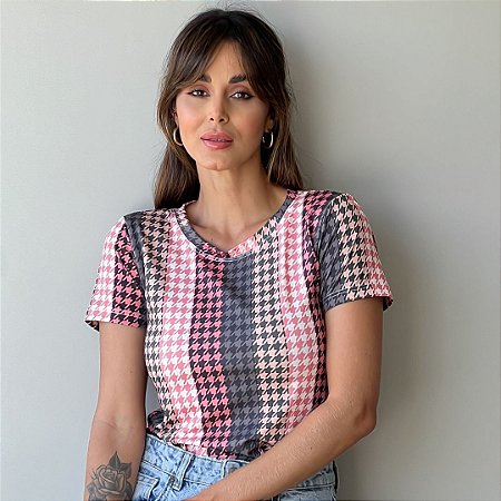TSHIRT BASIC TL PIED LISTRADO