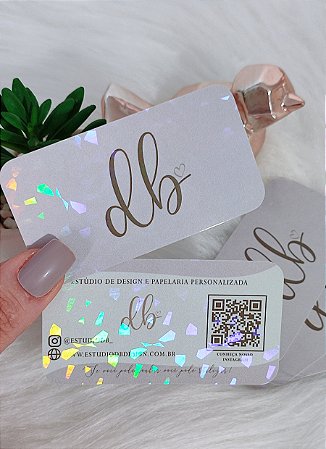 Cartão de Visita Laminação Holográfica