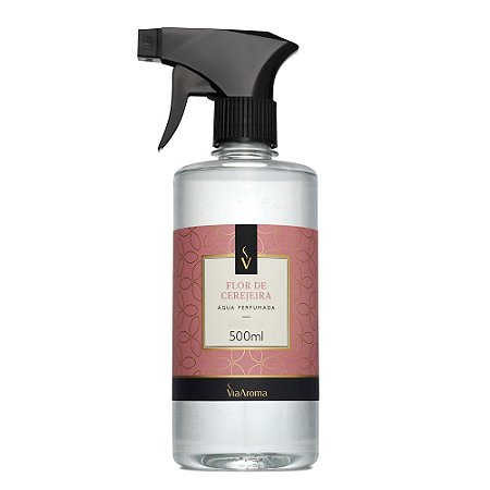 Água Perfumada Via Aroma 500 ml Clássica Flor de Cerejeira