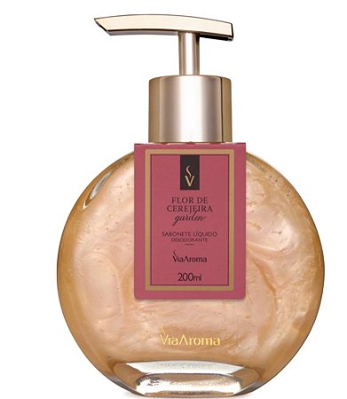Sabonete Líquido Desodorante Flor de Cerejeira Via Aroma - 200ml