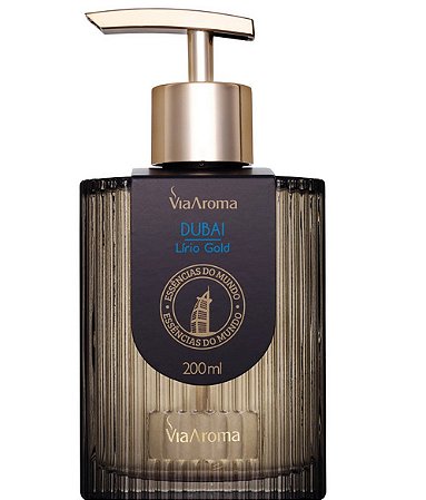 Sabonete Líquido Dubai Lírio Gold Linha Mundo Via Aroma 200ml
