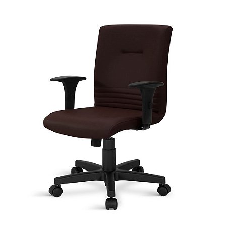 Cadeira Gerente Giratória Relax Couro Ecológico Marrom