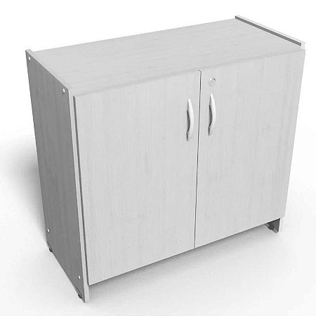 Armário Baixo 2 Portas para Escritório com Tampo de 15mm Lux MV055