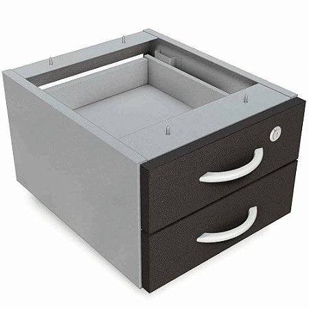 Gaveteiro Fixo de Aço com 2 Gaveta 18mm MV187