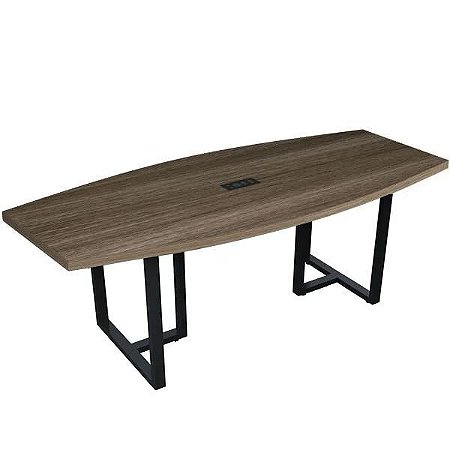 Mesa de Reunião Bote Pés em Aço para Escritório com Tampo de 40mm Moderate MV259