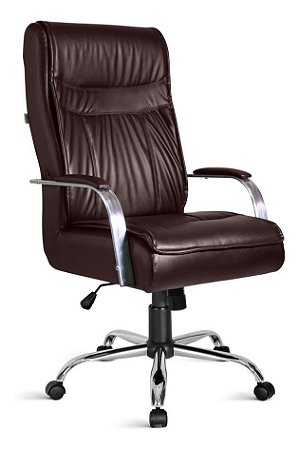 Cadeira Presidente Giratória Relax Couro Ecológico Maxx