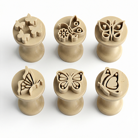 Kit Carimbo Brigadeiro Borboleta, Butterfly, Delicado
