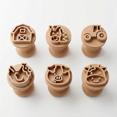 Kit Carimbo Marcador Brigadeiros Fazenda Fazendinha Festa