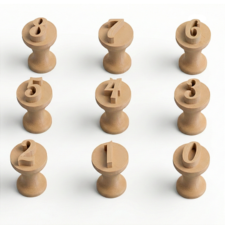 Kit Carimbo Marcador Brigadeiros Numero Idade Numerais Molde