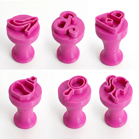 Kit Carimbo Para Brigadeiro Barbie kit 6 unidades