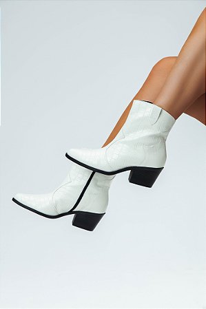 Bota Western Lohaz Off White