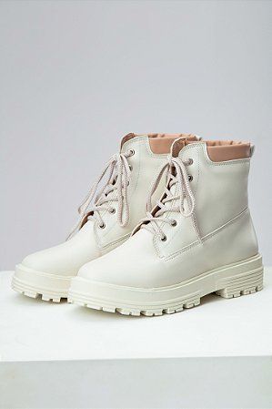 Bota Coturno Basic Lohaz Off White